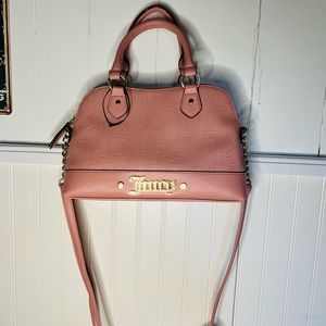 💖 Juicy Couture Dome Satchel Bag – Pink with Gold Logo 💖